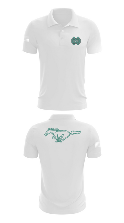 North Oldham Mustangs 77604898 Short Sleeve Performance Polo - 9