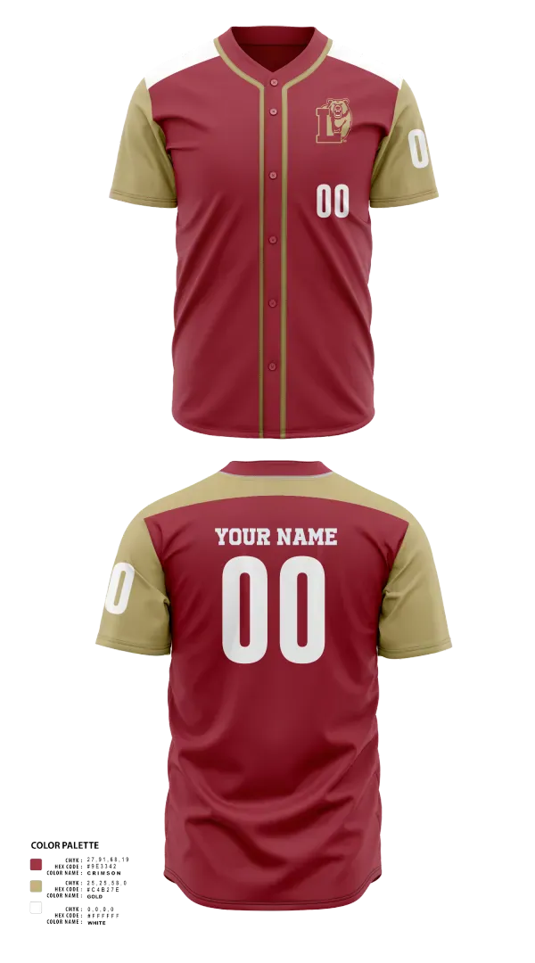 Full Button Baseball Jersey, Logan High School Baseball, Baseball, Teamtime, Team time, sublimation, custom sports apparel, team uniforms, spirit wear, spiritwear, sports uniforms, custom shirts, team store, custom team store, fundraiser sports, apparel fundraiser