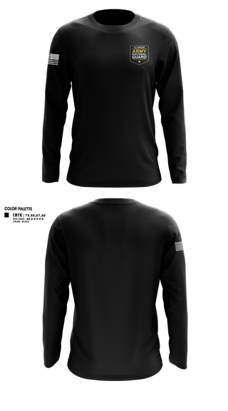 Long Sleeve Performance Shirt, Illinois Army National Guard, National Guard, Teamtime, Team time, sublimation, custom sports apparel, team uniforms, spirit wear, spiritwear, sports uniforms, custom shirts, team store, custom team store, fundraiser sports, apparel fundraiser