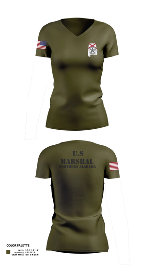 Womens Short Sleeve Vneck Shirt, USMS N/AL, Police, Teamtime, Team time, sublimation, custom sports apparel, team uniforms, spirit wear, spiritwear, sports uniforms, custom shirts, team store, custom team store, fundraiser sports, apparel fundraiser