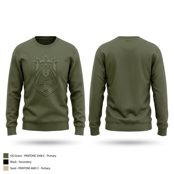 Crew Neck Sweatshirt, Lady Legends, Women's Soccer, Teamtime, Team time, sublimation, custom sports apparel, team uniforms, spirit wear, spiritwear, sports uniforms, custom shirts, team store, custom team store, fundraiser sports, apparel fundraiser
