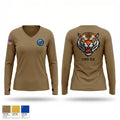 CWG SIX 75898826 Women's Long Sleeve V-neck Shirt - 1