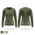 VGCU Women's Long Sleeve V-neck Shirt - 1