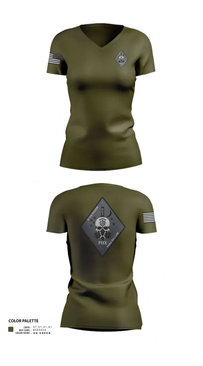 DCT Phoenix - DOJ 66533568 Women's Short Sleeve V-neck Shirt - 22