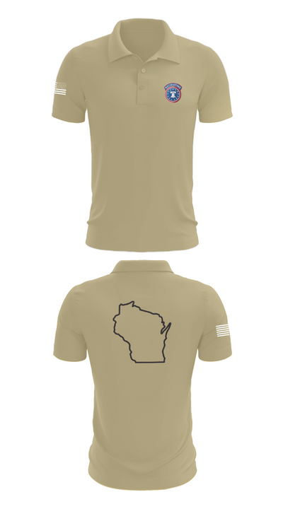 Waukesha recruiting station 70828393 Short Sleeve Performance Polo - 87