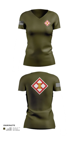 Womens Short Sleeve Vneck Shirt, 683rd ENG DET, , Teamtime, Team time, sublimation, custom sports apparel, team uniforms, spirit wear, spiritwear, sports uniforms, custom shirts, team store, custom team store, fundraiser sports, apparel fundraiser
