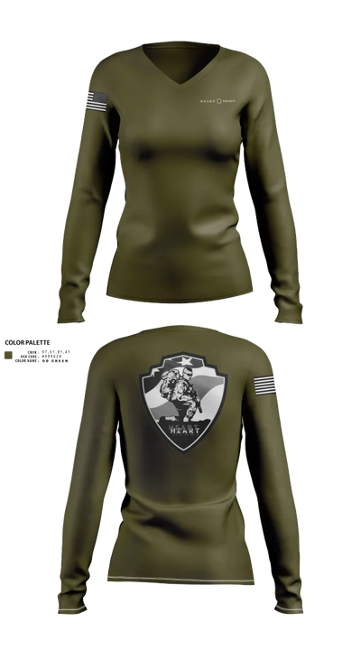 Non profit 52175357 Women's Long Sleeve V-neck Shirt - 21