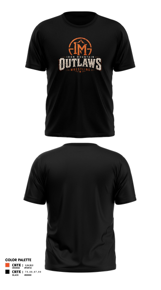 Short Sleeve Performance Shirt, Iron mountain outlaws, Wrestling, Teamtime, Team time, sublimation, custom sports apparel, team uniforms, spirit wear, spiritwear, sports uniforms, custom shirts, team store, custom team store, fundraiser sports, apparel fundraiser