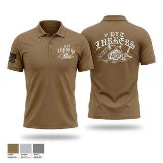 Short Sleeve Performance Polo, 1st Lurkers, Army, Teamtime, Team time, sublimation, custom sports apparel, team uniforms, spirit wear, spiritwear, sports uniforms, custom shirts, team store, custom team store, fundraiser sports, apparel fundraiser