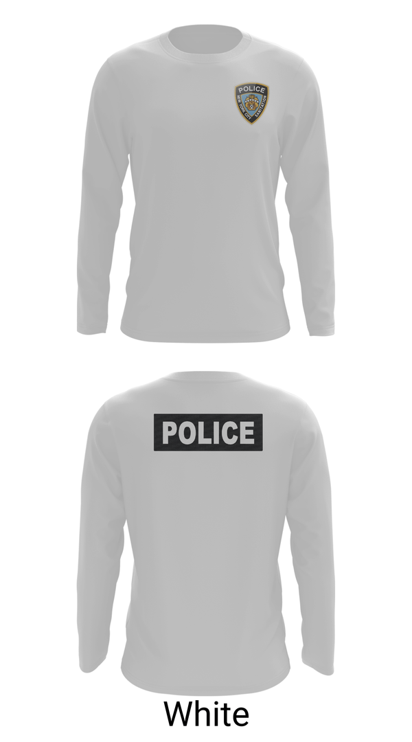 Long Sleeve Performance Shirt, DSNY POLICE, Police, Teamtime, Team time, sublimation, custom sports apparel, team uniforms, spirit wear, spiritwear, sports uniforms, custom shirts, team store, custom team store, fundraiser sports, apparel fundraiser
