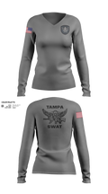 Tampa SWAT Women's Long Sleeve V-neck Shirt - 21