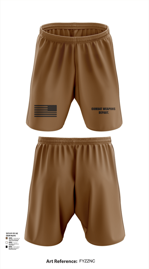 Athletic Shorts With Pockets, Combat Weapons Depart., , Teamtime, Team time, sublimation, custom sports apparel, team uniforms, spirit wear, spiritwear, sports uniforms, custom shirts, team store, custom team store, fundraiser sports, apparel fundraiser