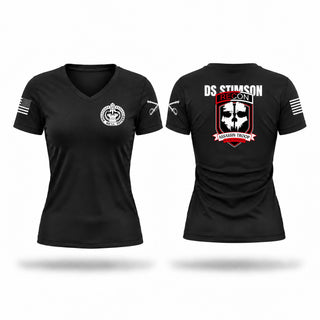 Womens Short Sleeve Vneck Shirt, Assassin Troop, 2-15 CAV, Army, Teamtime, Team time, sublimation, custom sports apparel, team uniforms, spirit wear, spiritwear, sports uniforms, custom shirts, team store, custom team store, fundraiser sports, apparel fundraiser