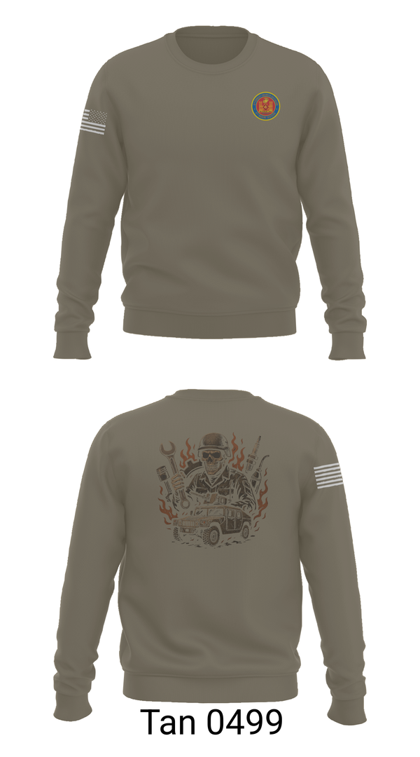 Crew Neck Sweatshirt, 4th Combat Engineer Battalion A Co, Marines, Teamtime, Team time, sublimation, custom sports apparel, team uniforms, spirit wear, spiritwear, sports uniforms, custom shirts, team store, custom team store, fundraiser sports, apparel fundraiser