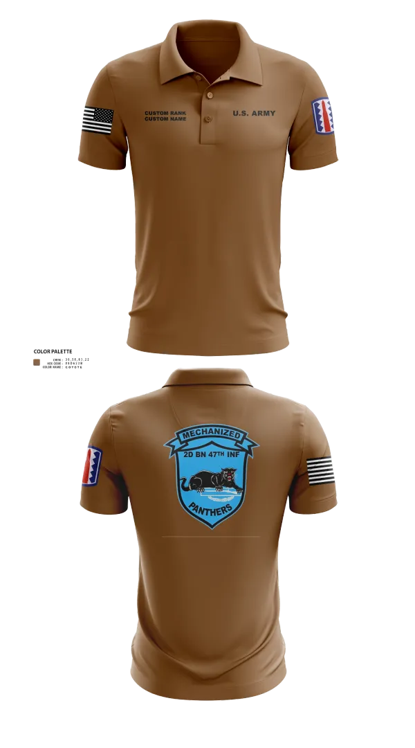 Short Sleeve Performance Polo, C Co 2-47 197th Infantry Brigade, , Teamtime, Team time, sublimation, custom sports apparel, team uniforms, spirit wear, spiritwear, sports uniforms, custom shirts, team store, custom team store, fundraiser sports, apparel fundraiser