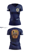 Midway Fire Station 82 Women's Short Sleeve V-neck Shirt - 1