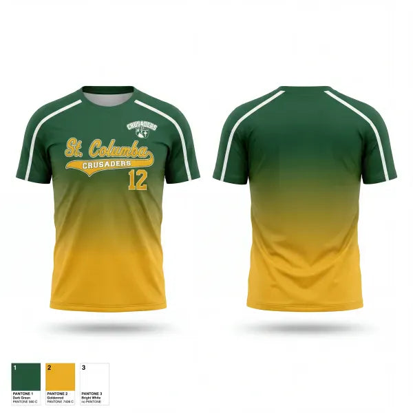 Short Sleeve Performance Shirt, Saint Columba Crusaders, Softball, Teamtime, Team time, sublimation, custom sports apparel, team uniforms, spirit wear, spiritwear, sports uniforms, custom shirts, team store, custom team store, fundraiser sports, apparel fundraiser