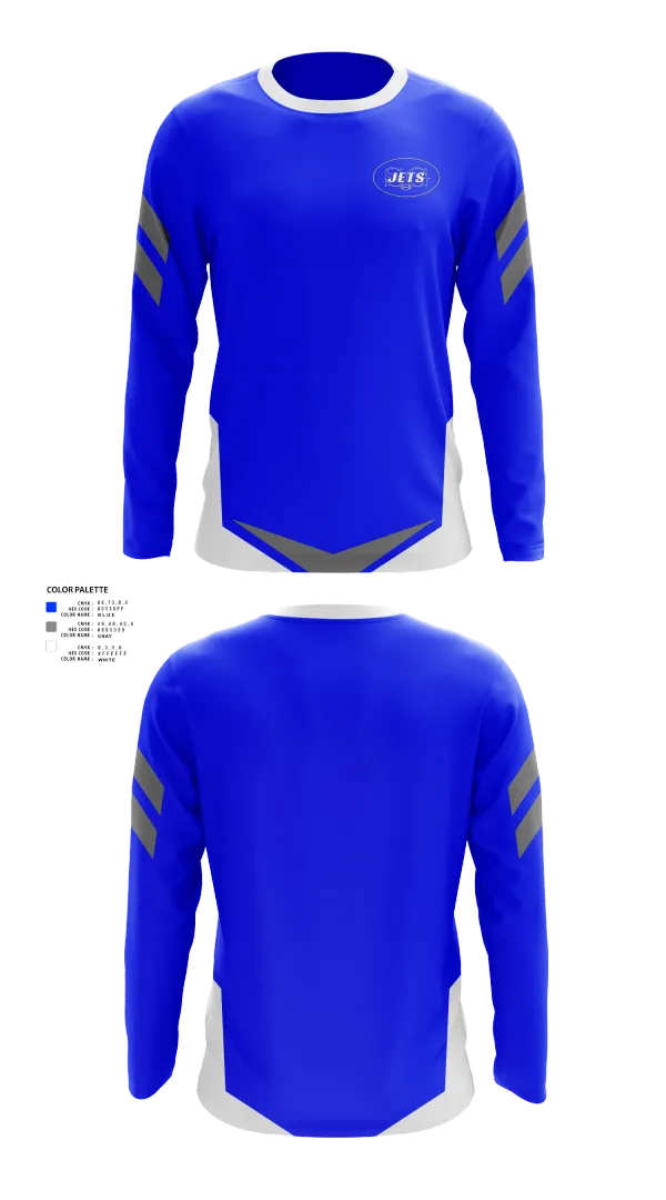 Long Sleeve Performance Shirt, Spring Grove Jets Football, , Teamtime, Team time, sublimation, custom sports apparel, team uniforms, spirit wear, spiritwear, sports uniforms, custom shirts, team store, custom team store, fundraiser sports, apparel fundraiser