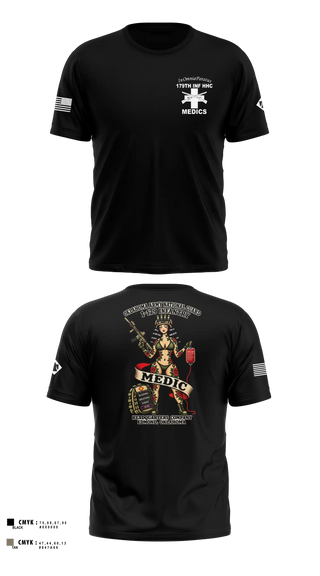 Short Sleeve Performance Shirt, 179 HHC Medics, National Guard, Teamtime, Team time, sublimation, custom sports apparel, team uniforms, spirit wear, spiritwear, sports uniforms, custom shirts, team store, custom team store, fundraiser sports, apparel fundraiser