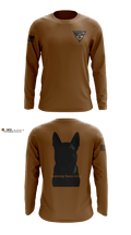Crenshaw Police Department 63907541 Long Sleeve Performance Shirt - 1