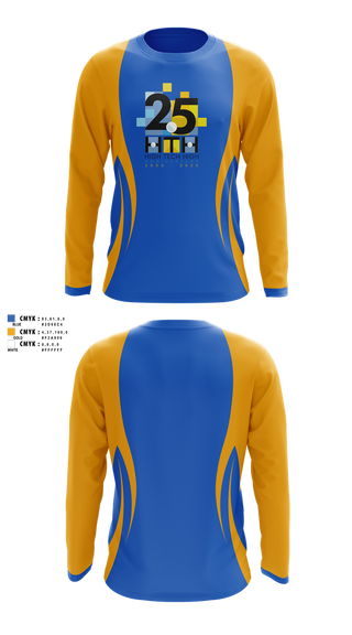Long Sleeve Performance Shirt, High Tech High - Chula Vista Tennis, Tennis, Teamtime, Team time, sublimation, custom sports apparel, team uniforms, spirit wear, spiritwear, sports uniforms, custom shirts, team store, custom team store, fundraiser sports, apparel fundraiser