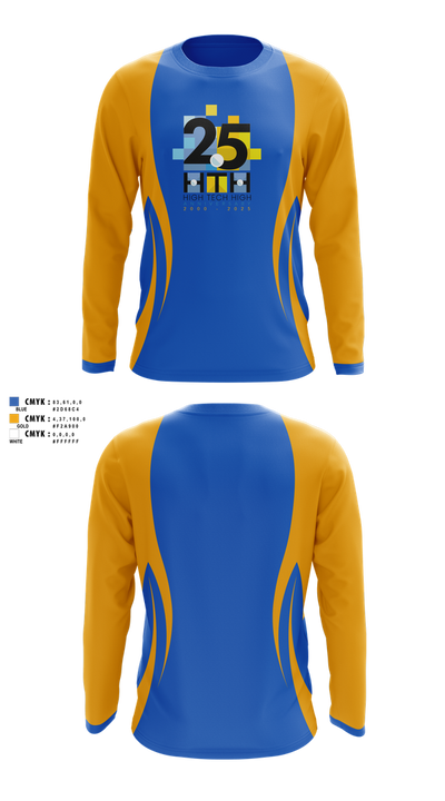 High Tech High - Chula Vista Tennis 81859085 Long Sleeve Performance Shirt 2