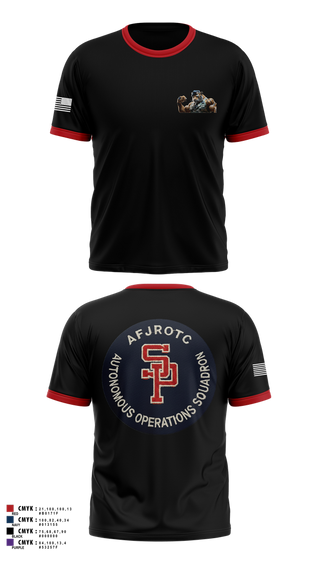 Short Sleeve Performance Shirt, AFJROTC MS-081 DRONE TEAM, , Teamtime, Team time, sublimation, custom sports apparel, team uniforms, spirit wear, spiritwear, sports uniforms, custom shirts, team store, custom team store, fundraiser sports, apparel fundraiser