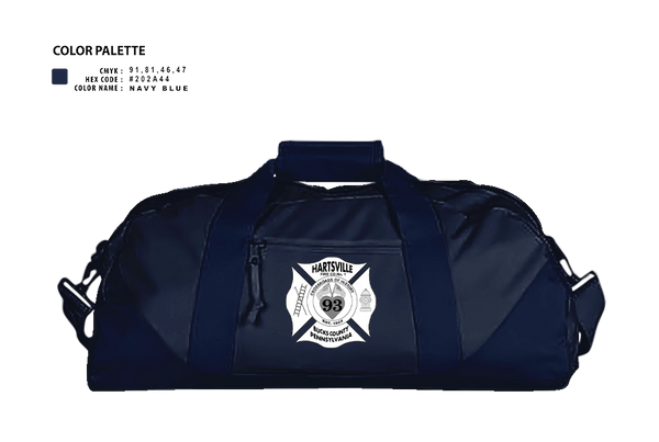 Duffle Bag, Hartsville Fire Company, Fire Department, Teamtime, Team time, sublimation, custom sports apparel, team uniforms, spirit wear, spiritwear, sports uniforms, custom shirts, team store, custom team store, fundraiser sports, apparel fundraiser