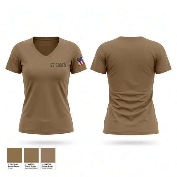 Womens Short Sleeve Vneck Shirt, 27 SOSFS, Air Force, Teamtime, Team time, sublimation, custom sports apparel, team uniforms, spirit wear, spiritwear, sports uniforms, custom shirts, team store, custom team store, fundraiser sports, apparel fundraiser