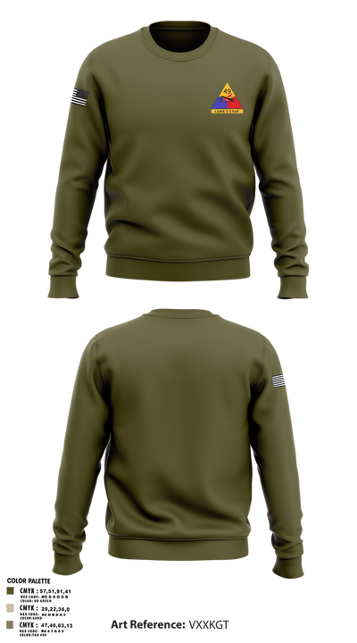 49th Armored 63475164 Crew Neck Sweatshirt - 1