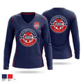 Mudcats Women's Long Sleeve V-neck Shirt - 1