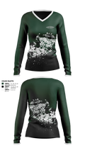 Adams-Friendship High School 32714793 Women's Long Sleeve V-neck Shirt - 1
