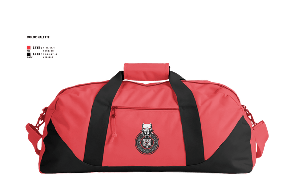Duffle Bag, PERROS DEL MAL FC, Men's Soccer, Teamtime, Team time, sublimation, custom sports apparel, team uniforms, spirit wear, spiritwear, sports uniforms, custom shirts, team store, custom team store, fundraiser sports, apparel fundraiser