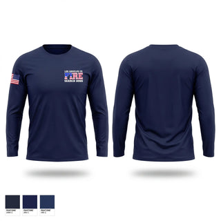 Long Sleeve Performance Shirt, La County Fire Search Dogs, Fire Department, Teamtime, Team time, sublimation, custom sports apparel, team uniforms, spirit wear, spiritwear, sports uniforms, custom shirts, team store, custom team store, fundraiser sports, apparel fundraiser