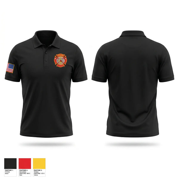 Short Sleeve Performance Polo, Atmore Fire Department, Fire Department, Teamtime, Team time, sublimation, custom sports apparel, team uniforms, spirit wear, spiritwear, sports uniforms, custom shirts, team store, custom team store, fundraiser sports, apparel fundraiser