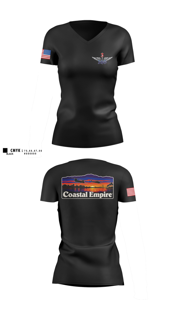 Womens Short Sleeve Vneck Shirt, 3/160th SOAR, Army, Teamtime, Team time, sublimation, custom sports apparel, team uniforms, spirit wear, spiritwear, sports uniforms, custom shirts, team store, custom team store, fundraiser sports, apparel fundraiser