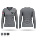 I-FSC 30366665 Women's Long Sleeve V-neck Shirt - 1