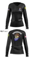 ROUGHNECKS- HHC, 18 MP BDE Women's Long Sleeve V-neck Shirt - 11