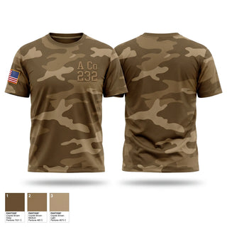Old School Cotton Feel Shirt, A. Co 232, Army, Teamtime, Team time, sublimation, custom sports apparel, team uniforms, spirit wear, spiritwear, sports uniforms, custom shirts, team store, custom team store, fundraiser sports, apparel fundraiser