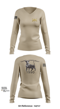 2nd Armored Cavalry Regiment 7857007 Women's Long Sleeve V-neck Shirt - 102