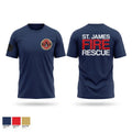 St. James Volunteer Fire Department Old School Cotton Feel Shirt - 1