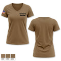 1st Medical Battalion 93929740 Women's Short Sleeve V-neck Shirt - 1