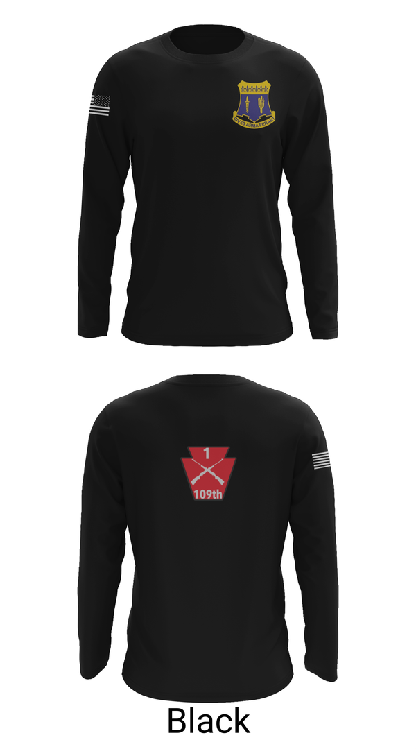 Long Sleeve Performance Shirt, A co 1/109, National Guard, Teamtime, Team time, sublimation, custom sports apparel, team uniforms, spirit wear, spiritwear, sports uniforms, custom shirts, team store, custom team store, fundraiser sports, apparel fundraiser