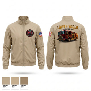 Windbreaker, Lower Yoder fire, Fire Department, Teamtime, Team time, sublimation, custom sports apparel, team uniforms, spirit wear, spiritwear, sports uniforms, custom shirts, team store, custom team store, fundraiser sports, apparel fundraiser