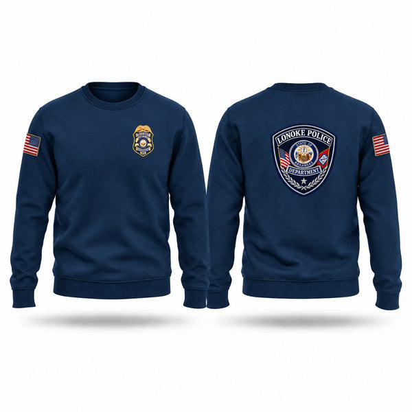 Crew Neck Sweatshirt, Lonoke Police Department, Police, Teamtime, Team time, sublimation, custom sports apparel, team uniforms, spirit wear, spiritwear, sports uniforms, custom shirts, team store, custom team store, fundraiser sports, apparel fundraiser