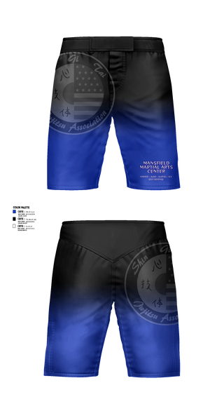 Fight Shorts, Mansfield Martial Arts Center, , Teamtime, Team time, sublimation, custom sports apparel, team uniforms, spirit wear, spiritwear, sports uniforms, custom shirts, team store, custom team store, fundraiser sports, apparel fundraiser