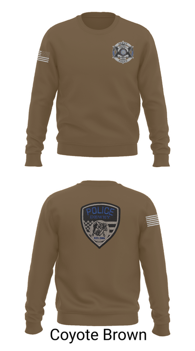 Dewey Police Department 16354640 Crew Neck Sweatshirt - 5