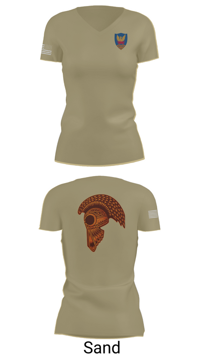 HHC, 311th (T)SC 14853900 Women's Short Sleeve V-neck Shirt - 89
