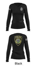 Broadway Police 11818607 Women's Long Sleeve V-neck Shirt - 23