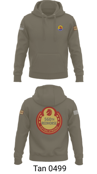 Hoodie, 560th Redhorse Unit, , Teamtime, Team time, sublimation, custom sports apparel, team uniforms, spirit wear, spiritwear, sports uniforms, custom shirts, team store, custom team store, fundraiser sports, apparel fundraiser